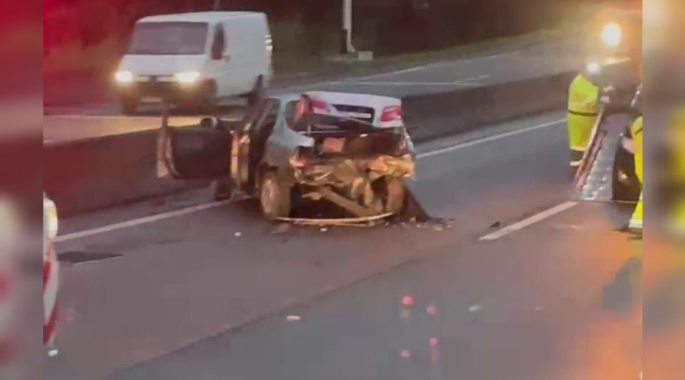 Engavetamento envolvendo seis veículos provoca congestionamento na BR-101 em Araquari