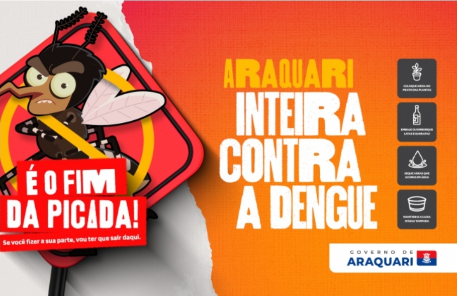 Participantes do mutirão de limpeza contra a dengue