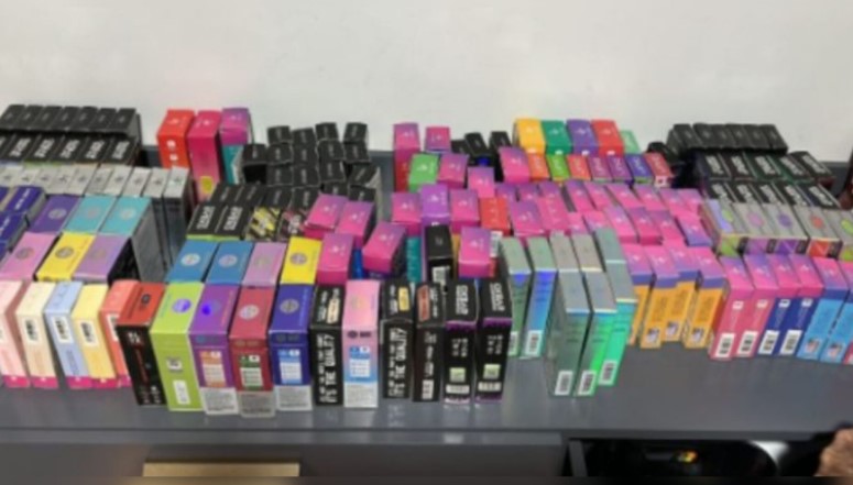 Cigarros eletrônicos apreendidos
